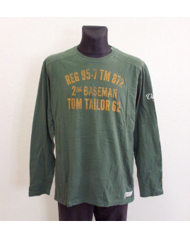 Tričko Tom Tailor zelené s nápisom, veľ.XXL