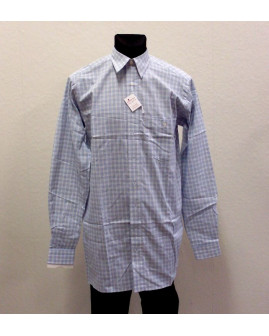 Košeľa modro-biela károvaná, veľ.39