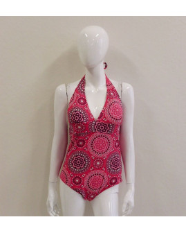 Plavky Up Fashion ružové so vzorom, veľ.44