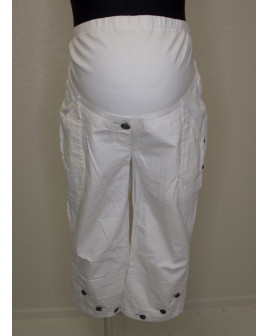 Tehotenské šortky Yessica biele, veľ.42