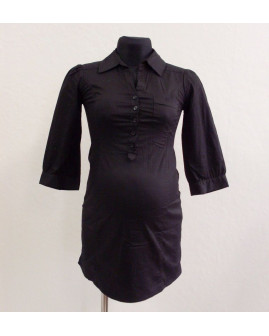 Tehotenské šaty košeľové H&M čierne, veľ.XS